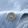 thumbnail image 7 of Mens Denim Shirt Long Sleeve Jean Work Shirts Regular Fit (BU1 L), 7 of 7