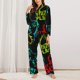 thumbnail image 2 of Balery Play Game Start Conjunto de Pijama con Estampado para Mujer, Conjunto de Dos Piezas con Manga Larga, Ropa de Dormir Suave con Bolsillos, Pijamas Cómodos-Large, 2 of 7