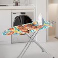 thumbnail image 2 of Kuiaobaty Ironing Board Cover Resist Scorching Iron Board Cover Extra Wide Table Top with Elastic Edge, Highland Cow Floral Blue Orange, 2 of 5