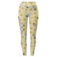 thumbnail image 3 of MKLEKYY Leggings deportivos para mujer, mallas cómodas con estampado para mujer, mallas deportivas de control para yoga, mallas de cintura alta para mujer, 3 of 4