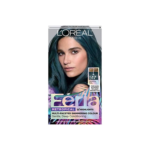 Tinte de pelo L'Oreal Paris Feria 517 Tropical Teal Permanent