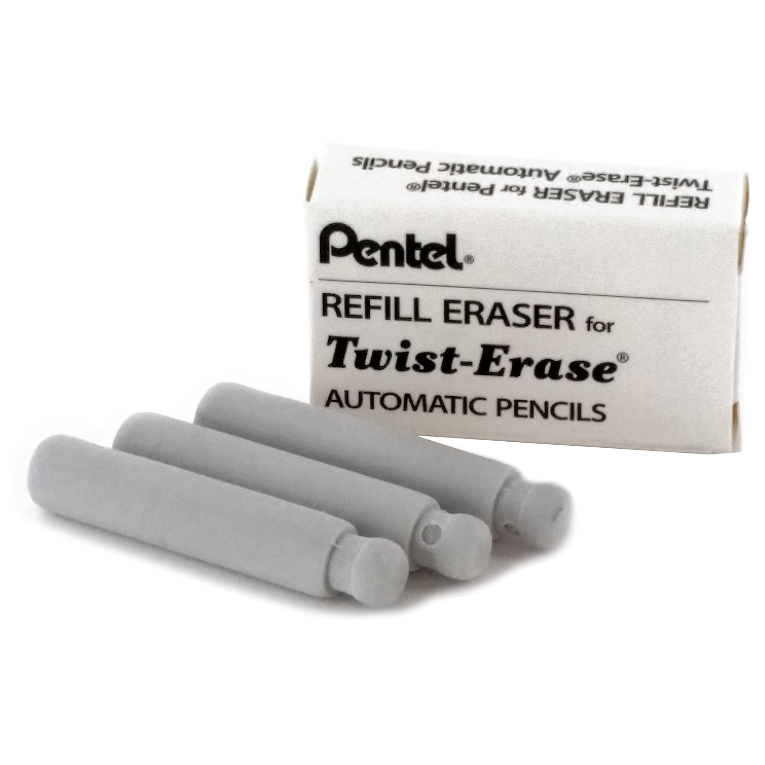 Pentel Twist Erase Series Erasers, Pack of 3