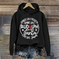thumbnail image 3 of Dance Like Like Rudolph Santa Love Jesus Hoodies for Women Christmas Christian Hooded Sweatshirt, 3 of 4