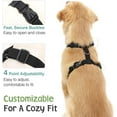 thumbnail image 6 of Dog Vehicle Safety,Dog Vest Harness Adjustable Soft Padded Mesh Car Seat Belt Leash Harness with Travel Strap and Carabiner for Most Cars,Large, Black, 6 of 9