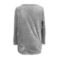 thumbnail image 4 of IROINNID Christmas Pullover for Women Crewneck Thermal Pullover Winter Loose Fit Print Warm Tops Long Sleeve Blouse Sweatshirt,Gray, 4 of 6