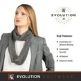 thumbnail image 7 of Alpaca Knit Infinity Scarf - Super Soft Baby Alpaca - Made in the USA - Grey, 7 of 7