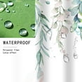 thumbnail image 2 of Green Shower Curtain Beautiful Sage Eucalyptus Leaves Floral Bathroom Shower Curtain Watercolor Natural Plants Bath Curtain, 2 of 5