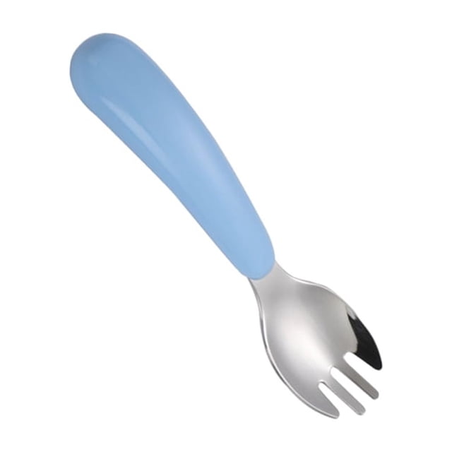 Yuarrent Vajilla para niños Cuchara Tenedor Compartimiento Cuchara de alimentación para bebés Tazón Sin óxido Antideslizante Cubiertos Type2 NO2