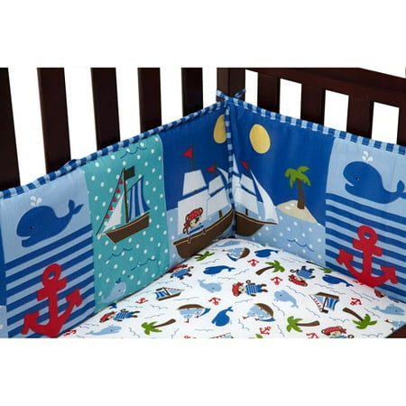 Little Bedding by NoJo Baby Buccaneer Crib Bumper