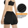 thumbnail image 3 of REDESS Shorts for Women Athletic Shorts with Liner for Gym Workout Running,Light Blue, 3 of 7