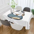 thumbnail image 2 of Yayeee Tablecloths 60" x 120" Rectangle Wrinkle Resistant Party Table Cover, Blue Cute Cat, 2 of 8