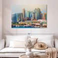 thumbnail image 2 of Elephant Stock City Of San Diego Wall Art - Horizontal Canvas Wall Art - Living Room Wall Decor - City Canvas - Blue And Beige Decor - 48" x 32", 2 of 4