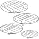 thumbnail image 1 of Paquete de 4 rejillas de enfriamiento de 7, 8, 9, 10 pulgadas, rejilla para vapor, juego de rejilla para hornear al vapor, rejilla redonda de acero inoxidable para hornear, enlatar, cocinar al vapor,, 1 of 6