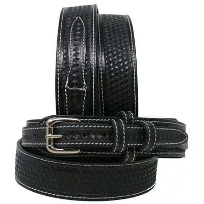 Men's Leather Basket Weave Tooled Ranger Belt Kuwait Ubuy