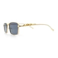 thumbnail image 6 of Luxury Jaguar Cougar Jewel Metal Arm Rectangle Hustler Sunglasses Gold - Black, 6 of 8