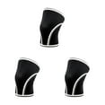 thumbnail image 1 of Dalazy 1/2/3/5 Thickened Fabric Knee Sleeves For Knee Support - Wear-resistant And Durable Knee Sleeves Weightlifting Blended Model B black and wh L 3PCS, 1 of 6
