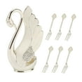 thumbnail image 3 of Salad Spoon, Coffee Spoons Set Alloy Material Silvery  For Party Fork, 3 of 8