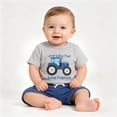 thumbnail image 5 of Baby Toddler Boy Clothes Summer Outfits 6 12 18 24 Months 2T 3T 4T Short Sleeve Tractor Print T-Shirt + Shorts Set, 5 of 5