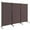 Brown, variant on Costway 3-Panel Room Divider Folding Privacy Partition Screen for Office Room White