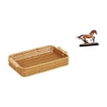 thumbnail image 1 of Cestas de almacenamiento,Cestas de almacenamiento de cocina tejidas con asas hechas a mano,Figura de caballo,Escultura de caballo en miniatura coleccionable,Estatua de animal de adorno de, 1 of 8