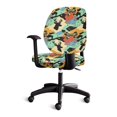 thumbnail image 4 of Chririnla Deer Bow Pattern Computer Office Chair Cover, 2 Pcs Swivel Chair Cover Stretch Dustproof Desk Rotating Chair Slipcovers for High Back Chair, 4 of 8