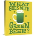 thumbnail image 1 of Global Gallery's 'Green Beer Cake I' By Michael Mullan Stretched Canvas Wall Art, 1 of 4