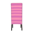 thumbnail image 3 of Dining Chair Back Cover, Water Washing, Disassembly Chair Sleeve Sliding Cover Protective Cover-Pink Modern Stripes Pattern Chair Protectors Seat Covers, 3 of 8