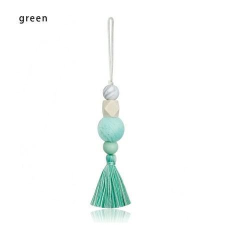 

Fashion Closet Tassel Door Handle Hanging Pendant Car Hanging Drop Wall Decorations Hanging Ornaments GREEN