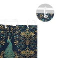 thumbnail image 5 of Yayeee Shower Curtain with Hooks 72"x72" Waterproof Fabric Bathroom Hanging Decor, Navy Blue Peacock Pattern, 5 of 5