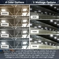 thumbnail image 2 of Luxrite 14 Inch Linear High Bay LED Shop Lights 80/110/150W, Up to 20500 Lumens 4CCT 0-10V Dimmable 120-277V UL, 2 of 7