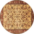 thumbnail image 1 of Ahgly Company Indoor Round Persian Brown Traditional Area Rugs, 5' Round, 1 of 4