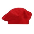 thumbnail image 2 of 2PCS Women's Solid Color Vintage Knit Beret Fall/Winter Hot Drill Warm Wool, 2 of 3
