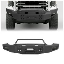 KOJEM Front Bumper, Fit for 2020-2023 GMC Sierra 2500/ 3500HD, W/Winch Plate & Lights 2022 2021
