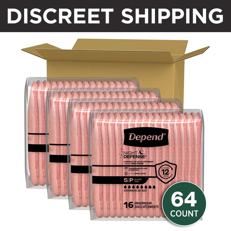 Depend Night Defense Incontinence Underwear for Women, Adult