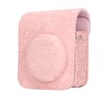 thumbnail image 1 of Instant Camera Carrying Case, Instant Camera Bag Storage 3D Pattern PU Leather  for Camera Black Lace,White Lace,Brown Embossment,Light Pink Embossment,Dark Pink Embossment, 1 of 7
