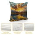 thumbnail image 4 of JEUXUS Soft and Durable Grand Teton National Park Sunflower Landscape Plush Pillowcase White, 4 of 5