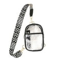thumbnail image 3 of Elainilye Clear Crossbody Bag, Shoulder Bags with Front Pocket for Concerts, Sports, Festivals,&nbsp;Clear Bag with Adjustable Shoulder Strap Messenger Bag, Black, 3 of 8