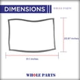 thumbnail image 7 of Whole Parts Refrigerator Freezer Door Seal Gasket (Gray), Single Piece, Part# W10443324 - Replacement & Compatible with Some Maytag, Kenmore and Whirlpool Refrigerators, 7 of 7