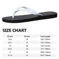 thumbnail image 6 of Litfun Slim Flip Flops for Women Casual Thong Flat Sandals Soft Rubber Slip on Sandals,Black-White,9.5-10, 6 of 6
