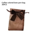 thumbnail image 3 of Moyic Bolsa de tul de 30 Uds., exquisita bolsa con cordón, bolsas de ñame, bolsas de jabón, cuerda con lazo, bolsillo para dulces, embalaje para Kits de decoración para fiestas café 15*20cm Moyic HA070639-41, 3 of 6