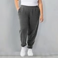 thumbnail image 6 of Yillto Womens Plus Size Sweatpant Pants High Elastic Waist Casual Sports Joggers Pants with Pockets, 6 of 7