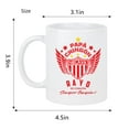 thumbnail image 2 of Necaxa Soccer Fan Coffee Mug – Papá Chingón Design – Rayo de Corazón, Siempre Campeón – 11 oz White Ceramic Cup, 2 of 4