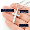 thumbnail image 5 of Cross Necklace Gift for Daughter from Mom and Dad, Wedding Gift for Daughter from Father, Religious Jewelry, Graduation Gift for Daughter from Dad with Message Card and Box, 5 of 5