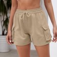 thumbnail image 2 of fatyb Sweat Shorts for Women Drawstring Lounge Cargo Shorts Casual High Waist Athletic Running Shorts, 2 of 6