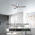 thumbnail image 3 of Matthews Fans - Irene-3H 3-Blade 42 Inch Flush Mount Ceiling Fan In Contemporary, 3 of 6