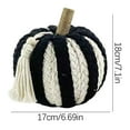 thumbnail image 3 of Woven Rope Pumpkin Decoration, 7" Simulation Pumpkin Fall Festival Home Decor Figurine, Faux Cottons Rope Pumpkin Tabletop Decor for Thanksgiving Christmas Party Holiday Indoor, 3 of 5