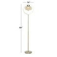 thumbnail image 4 of DecMode 65" Gold Floor Lamp with Clear Glass Shade, 4 of 11