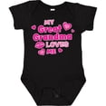 thumbnail image 3 of Inktastic Valentine's Day My Great Grandma Loves Me Hearts and Lips Boys or Girls Baby Bodysuit, 3 of 5