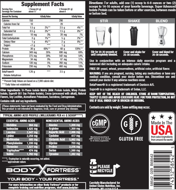 Body Fortress Super Advanced Whey Protein Powder, Chocolate, 60g Protein,  1.5 Lb