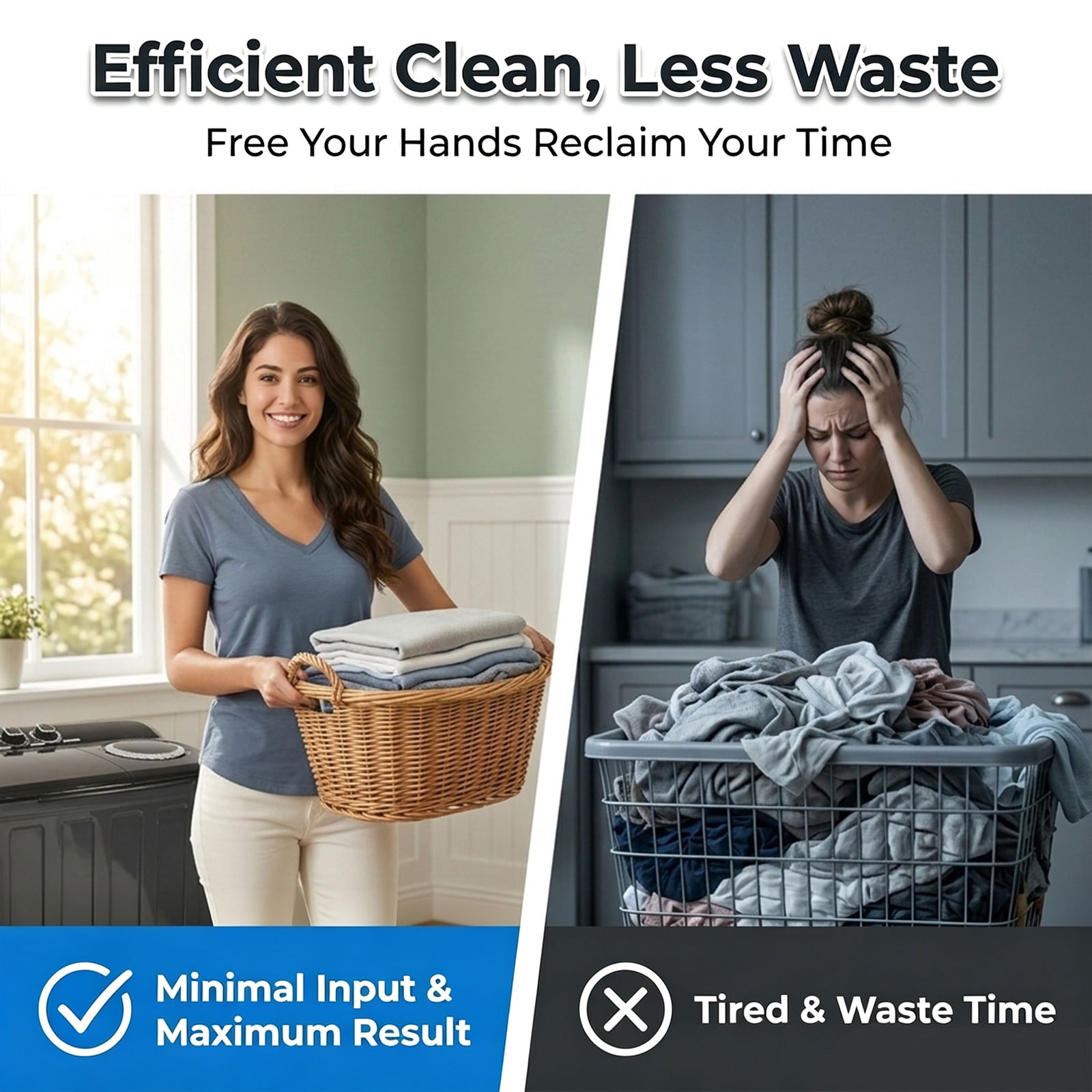 Portable Washing Machine, 30lbs Twin Tub Washer Compact Laundry Machine with Drain Pump,Compact Washer for Home Dorm Apartment,Black